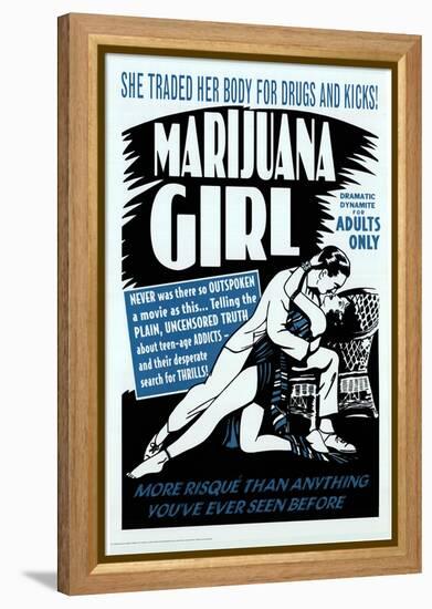 Marijuana Girl, 1969-null-Framed Stretched Canvas