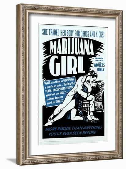 Marijuana Girl, 1969-null-Framed Premium Giclee Print