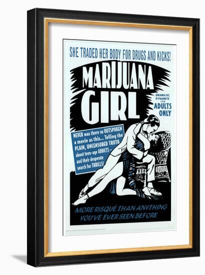 Marijuana Girl, 1969--Framed Art Print