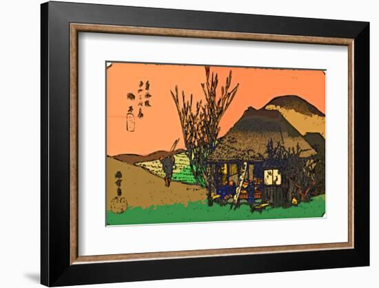 Mariko: a Roadside Tavern-Ando Hiroshige-Framed Giclee Print