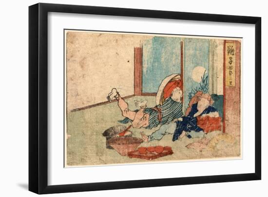Mariko-Katsushika Hokusai-Framed Giclee Print