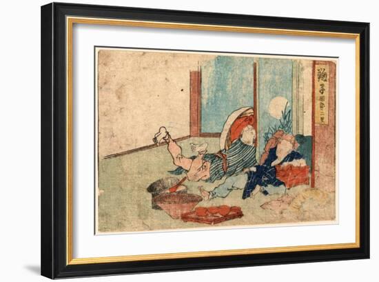 Mariko-Katsushika Hokusai-Framed Giclee Print