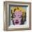 Marilyn, 1967 (on blue ground)-Andy Warhol-Framed Art Print