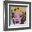 Marilyn, 1967 (on blue ground)-Andy Warhol-Framed Art Print