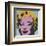 Marilyn, 1967 (on blue ground)-Andy Warhol-Framed Art Print