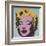 Marilyn, 1967 (on blue ground)-Andy Warhol-Framed Art Print