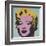 Marilyn, 1967 (on blue ground)-Andy Warhol-Framed Art Print