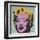 Marilyn, 1967 (on blue ground)-Andy Warhol-Framed Art Print