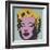 Marilyn, 1967 (on blue ground)-Andy Warhol-Framed Art Print