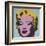 Marilyn, 1967 (on blue ground)-Andy Warhol-Framed Art Print