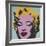 Marilyn, 1967 (on blue ground)-Andy Warhol-Framed Art Print