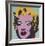 Marilyn, 1967 (on blue ground)-Andy Warhol-Framed Art Print