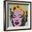 Marilyn, 1967 (on blue ground)-Andy Warhol-Framed Art Print