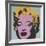 Marilyn, 1967 (on blue ground)-Andy Warhol-Framed Art Print