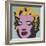 Marilyn, 1967 (on blue ground)-Andy Warhol-Framed Art Print