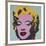 Marilyn, 1967 (on blue ground)-Andy Warhol-Framed Art Print