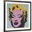 Marilyn, 1967 (on blue ground)-Andy Warhol-Framed Art Print