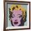 Marilyn, 1967 (on blue ground)-Andy Warhol-Framed Art Print