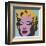 Marilyn, 1967 (on blue ground)-Andy Warhol-Framed Giclee Print