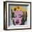 Marilyn, 1967 (on blue ground)-Andy Warhol-Framed Giclee Print