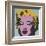 Marilyn, 1967 (on blue ground)-Andy Warhol-Framed Giclee Print