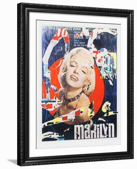 Marilyn 3-Mimmo Rotella-Framed Premium Edition