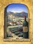 Tuscan Villas on the Lake-Marilyn Dunlap-Framed Stretched Canvas