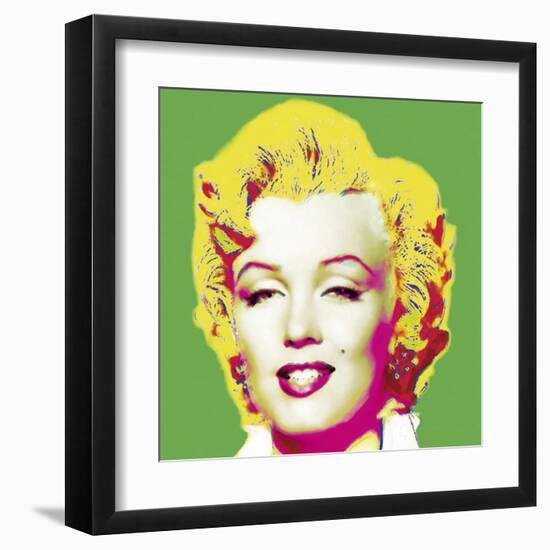 Marilyn in Green-Wyndham Boulter-Framed Art Print