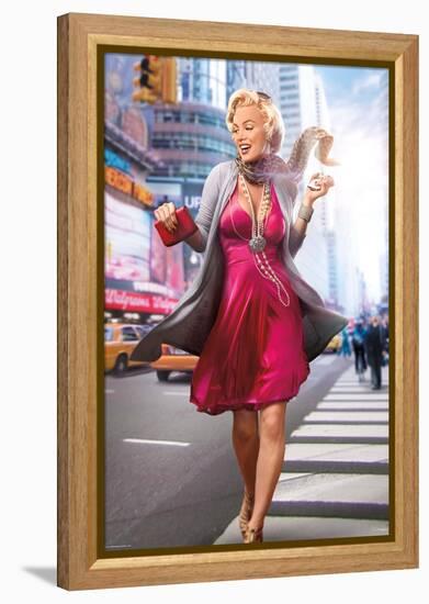 Marilyn In the City-JJ Brando-Framed Stretched Canvas