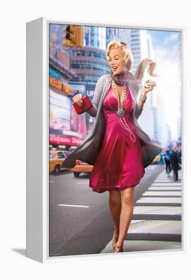 Marilyn In the City-JJ Brando-Framed Stretched Canvas