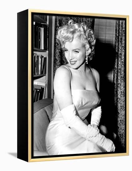 Marilyn Monroe 1955 Birth of the Marilyn Monroe Productions-null-Framed Stretched Canvas