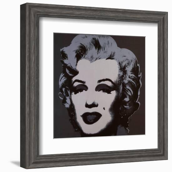 Marilyn Monroe, 1967 (black)-Andy Warhol-Framed Art Print