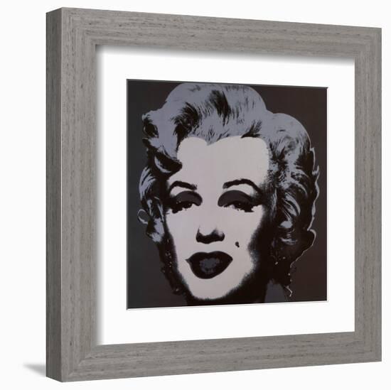 Marilyn Monroe, 1967 (black)-Andy Warhol-Framed Art Print