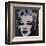 Marilyn Monroe, 1967 (black)-Andy Warhol-Framed Art Print