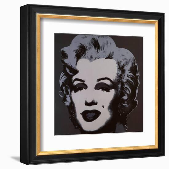 Marilyn Monroe, 1967 (black)-Andy Warhol-Framed Art Print