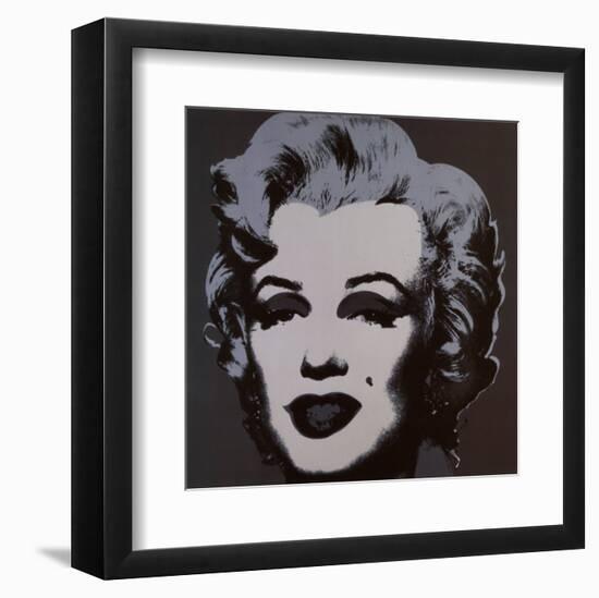 Marilyn Monroe, 1967 (black)-Andy Warhol-Framed Art Print