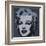 Marilyn Monroe, 1967 (black)-Andy Warhol-Framed Art Print