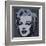 Marilyn Monroe, 1967 (black)-Andy Warhol-Framed Art Print