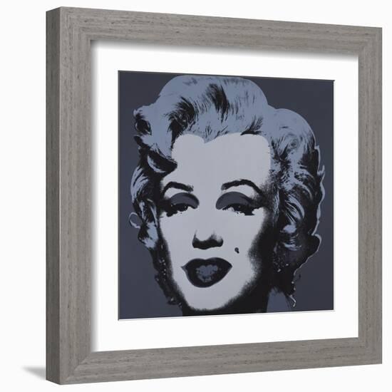 Marilyn Monroe, 1967 (black)-Andy Warhol-Framed Art Print