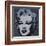 Marilyn Monroe, 1967 (black)-Andy Warhol-Framed Art Print