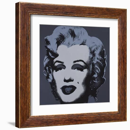 Marilyn Monroe, 1967 (black)-Andy Warhol-Framed Art Print