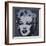 Marilyn Monroe, 1967 (black)-Andy Warhol-Framed Art Print