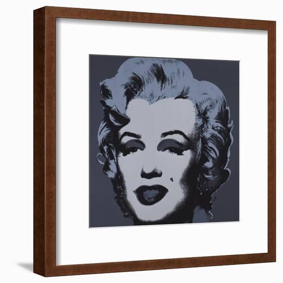 Marilyn Monroe, 1967 (black)-Andy Warhol-Framed Art Print