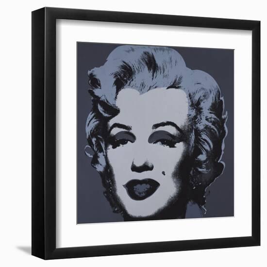 Marilyn Monroe, 1967 (black)-Andy Warhol-Framed Art Print