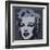 Marilyn Monroe, 1967 (black)-Andy Warhol-Framed Art Print