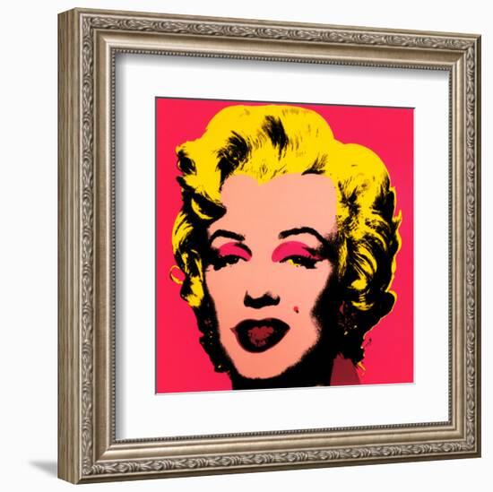 Marilyn Monroe, 1967 (hot pink)-Andy Warhol-Framed Art Print