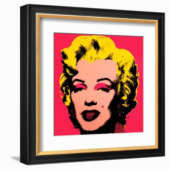 Marilyn Monroe, 1967 (hot pink)-Andy Warhol-Framed Art Print