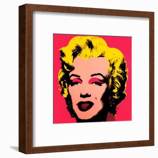 Marilyn Monroe, 1967 (hot pink)-Andy Warhol-Framed Art Print