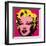 Marilyn Monroe, 1967 (hot pink)-Andy Warhol-Framed Art Print