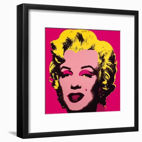 Marilyn Monroe, 1967 (hot pink)-Andy Warhol-Framed Art Print